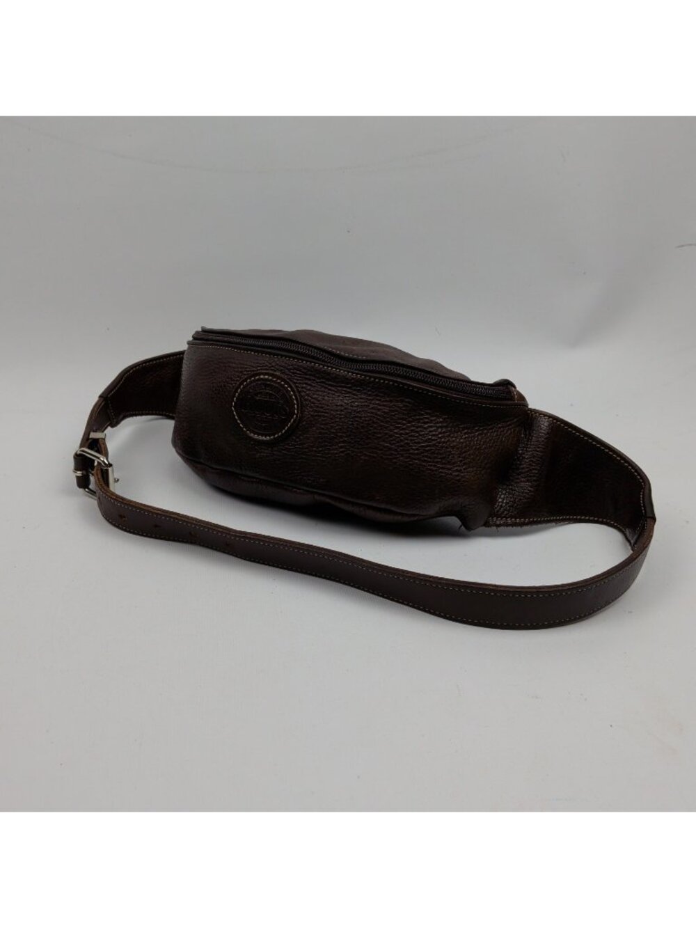 Vintage Roots Brown Leather Waist Bag Belt Bag Fanny Packs Canada Made Gorpcore